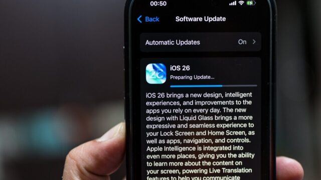 Screenshot della beta di iOS 27.2